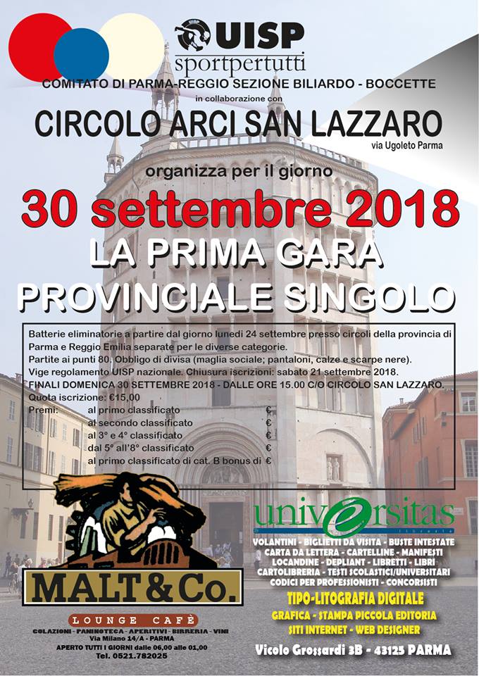 1 gara provinciale singolo