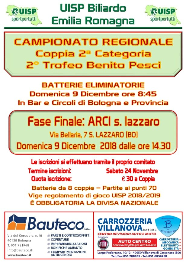 Campionato Regionale Coppia 2^ Categoria